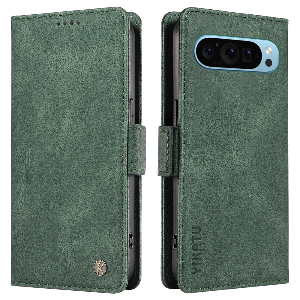 YIKATU YK-004 For Google Pixel 9 Shockproof Case Skin-Touch Leather Phone Cover YIKATU YK-004 For Google Pixel 9 Shockproof Case Skin-Touch Leather Phone Cover